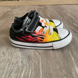 Toddler Converse Flames